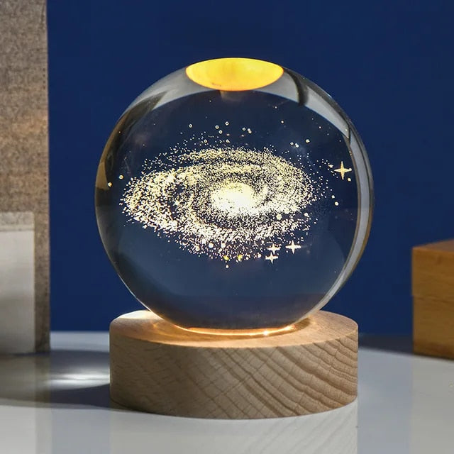 Lámpara Esfera de Cristal – Ilumina tu Espacio – Crea un Ambiente Elegante y Acogedor al Instante