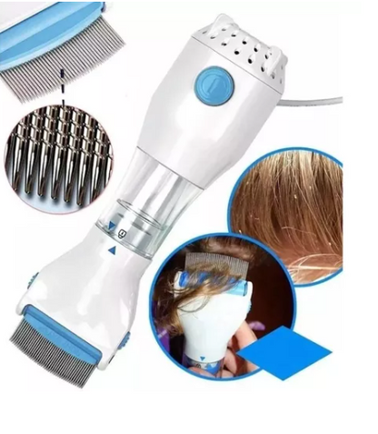 Peine Eléctrico Aspirador - Elimina Piojos y Huevos - Protección Visible en la Primera Semana