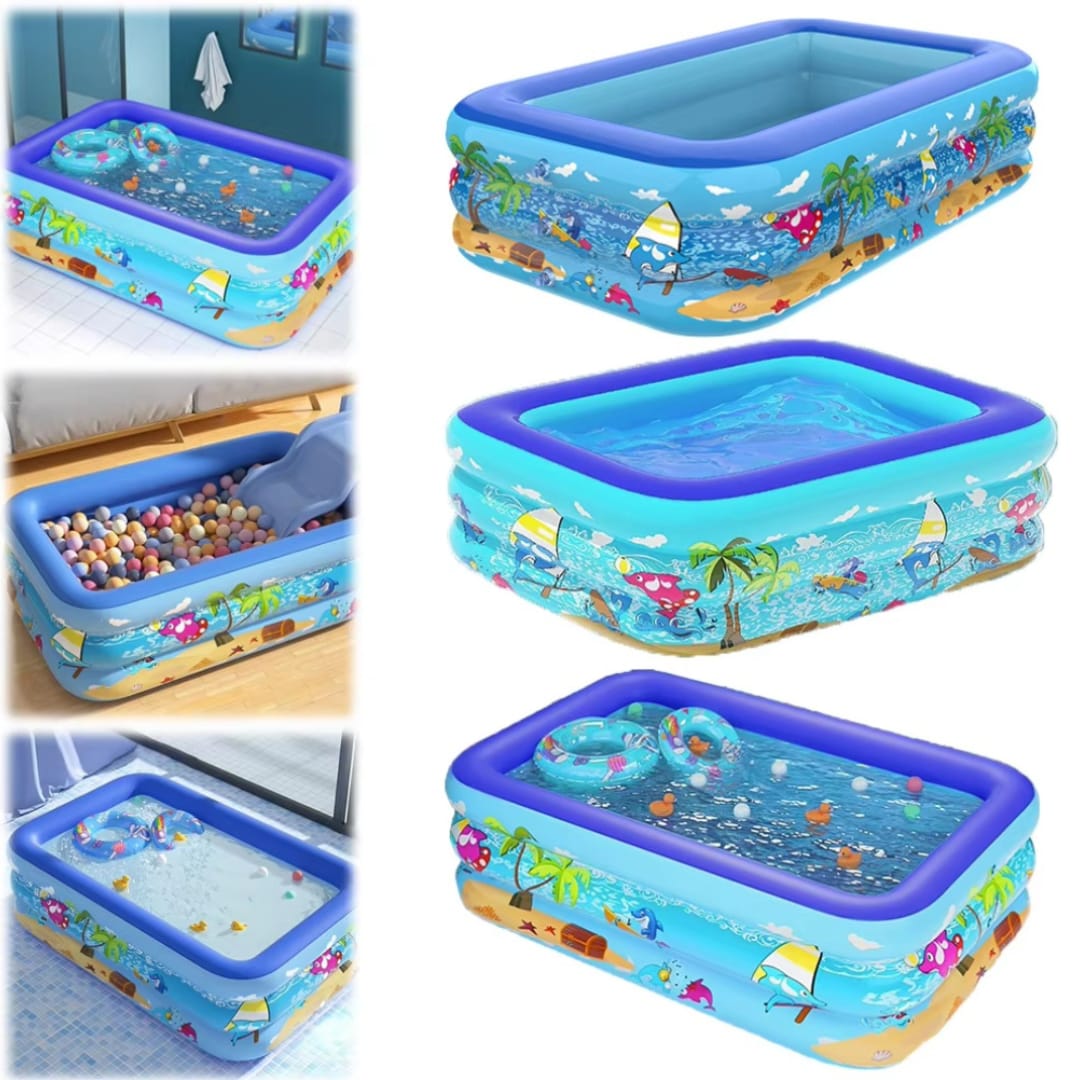 Piscina Inflable Rectangular Para Niños