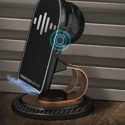 SOPORTE PARLANTE POR INDUCCIÓN PARA TELEFONO CELULAR