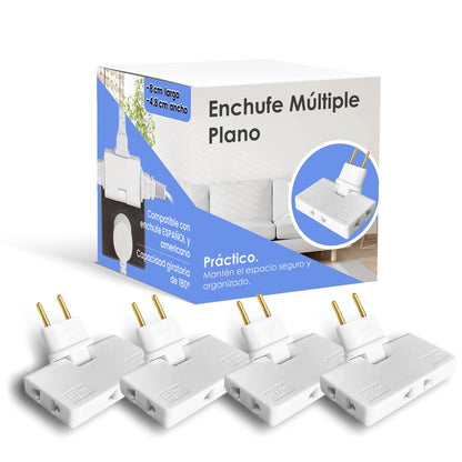 Enchufe Plano Giratorio 180º <span style="color: #000000;"><strong><span style="color: #ff2a00;">¡COMPRA 1 Y LLÉVATE 4!</span></strong></span>