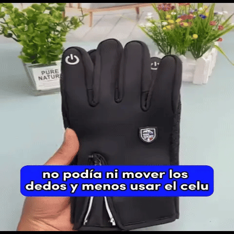 Guantes térmicos táctiles con cierre