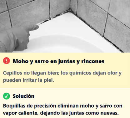 VaporNova™ — limpieza profunda sin químicos