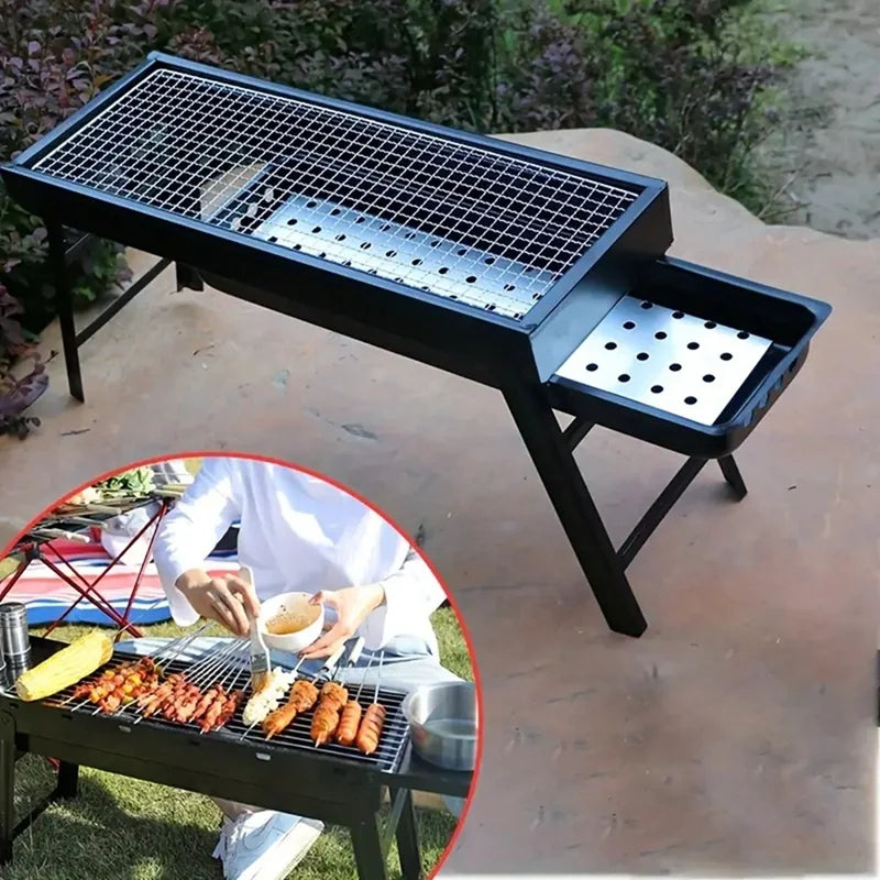 Parrilla de Carbón Portátil de Acero