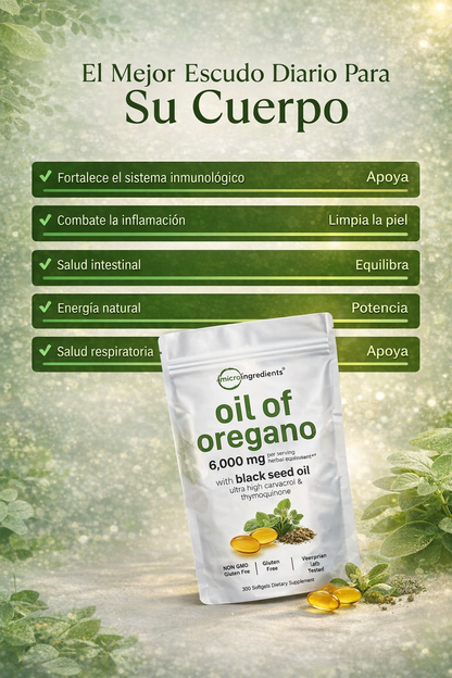 💫 ✨Aceite de orégano con aceite de semilla negra-60 cápsulas. Mejora tu salud💫 ✨+ ENVÍO GRATIS 🚚