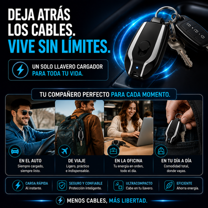 🔋 💫 ✨Mini Power Bank Llavero – Energía de Emergencia en tu Bolsillo💫 ✨+ ENVÍO GRATIS 🚚