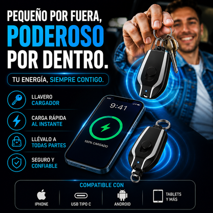 🔋 💫 ✨Mini Power Bank Llavero – Energía de Emergencia en tu Bolsillo💫 ✨+ ENVÍO GRATIS 🚚