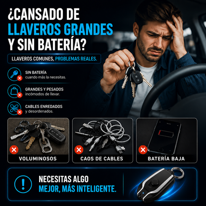 🔋 💫 ✨Mini Power Bank Llavero – Energía de Emergencia en tu Bolsillo💫 ✨+ ENVÍO GRATIS 🚚