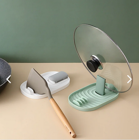 Soporte Para Tapa De Olla Y Espátulas