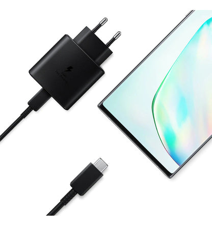 Cargador Original Samsung 45W USB-C con Cable – Super Fast Charging 2.0