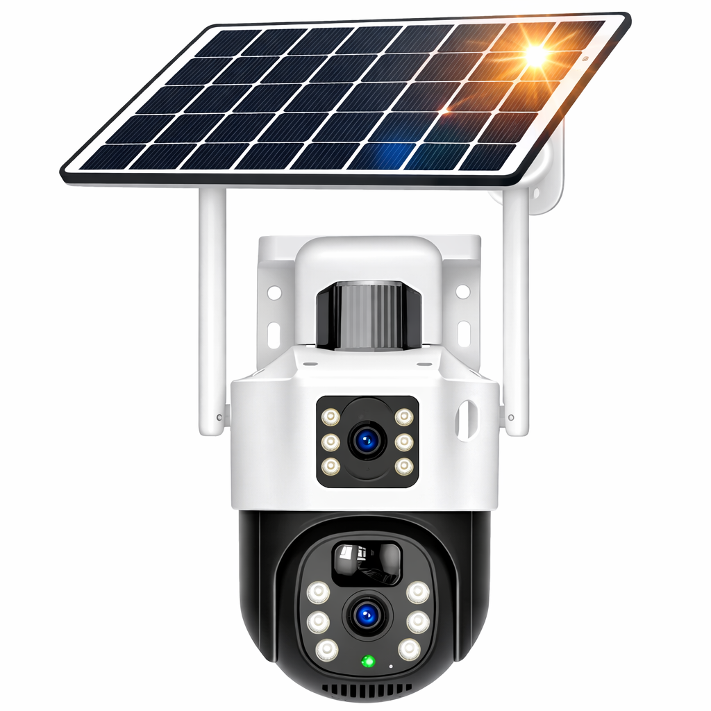 Cámara Solar Mcasa 2K Doble Lente 360°