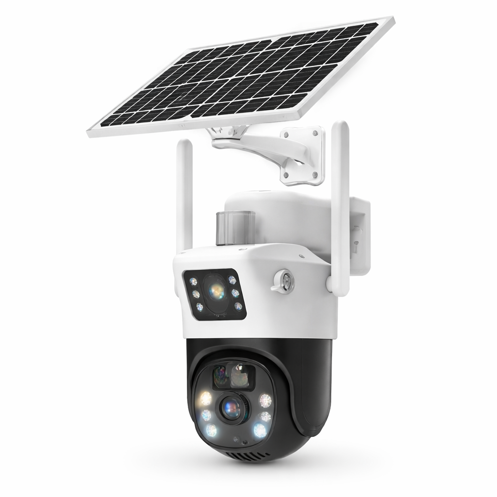 Cámara Solar Mcasa 2K Doble Lente 360°