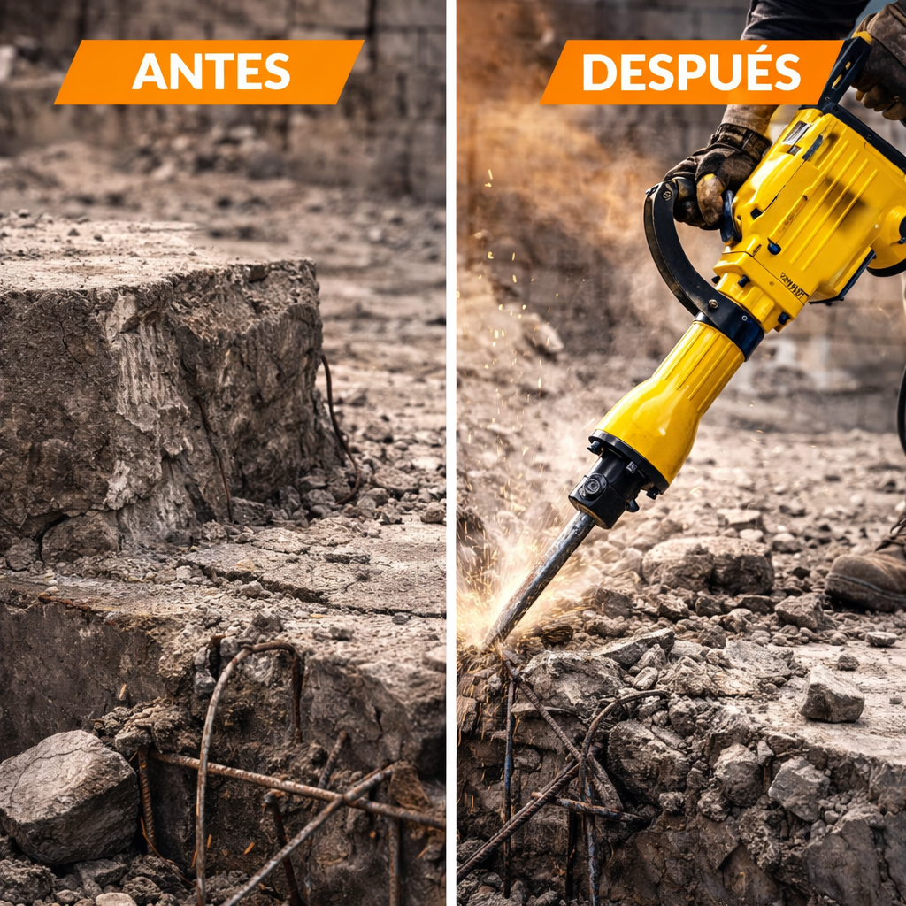 Cango Demoledor Tasbel 3800W – Demolición pesada profesional 50 J