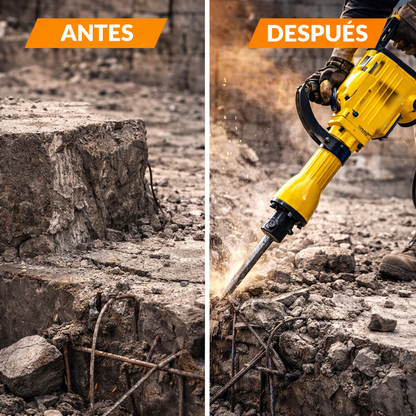 Cango Demoledor Tasbel 3800W – Demolición pesada profesional 50 J