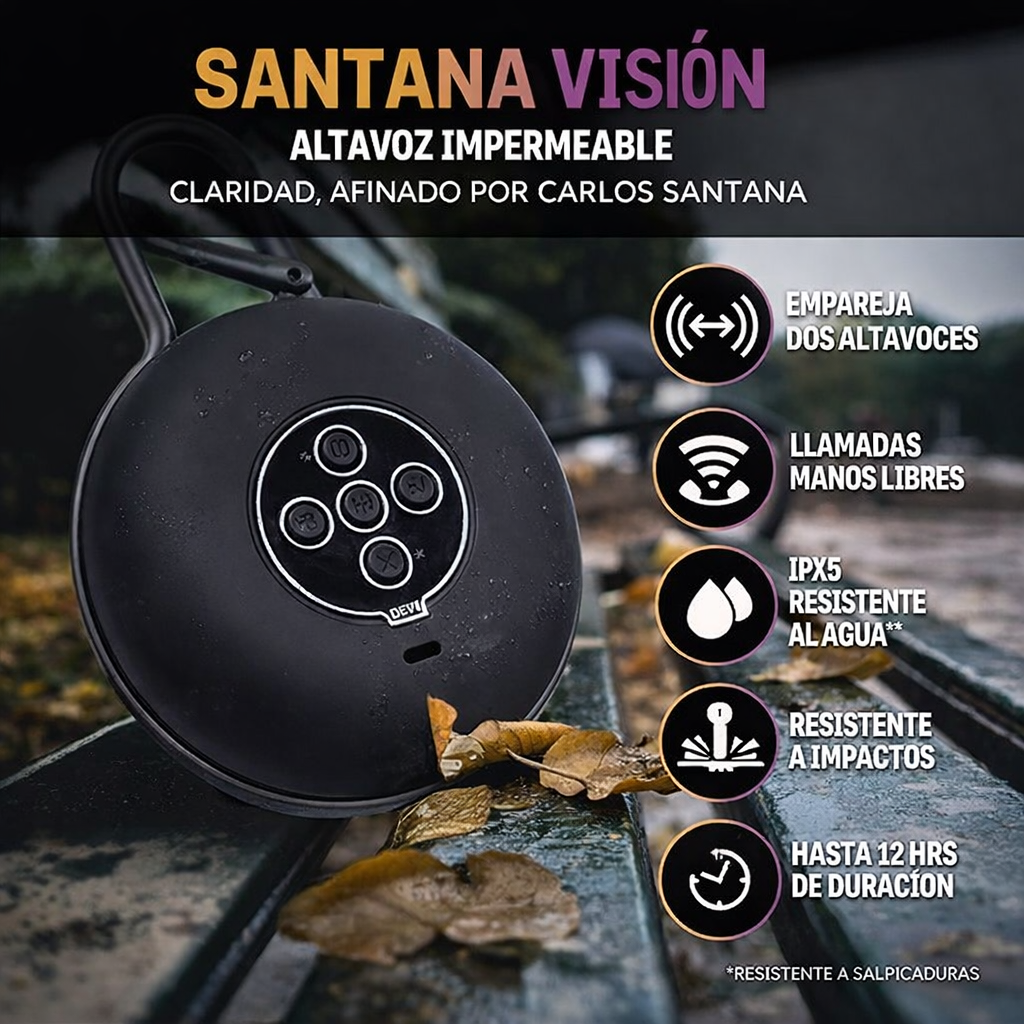 Parlante Santana Vision: Sonido y Estilo