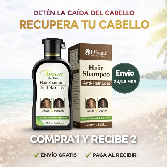 Shampoo Disaar® ¡Detén la caída del cabello y recupéralo!