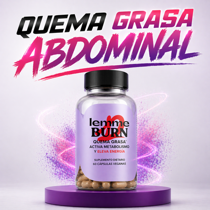 1 Botella Lemme Burn, Quema Grasa, Activa Metabolismo Y Eleva Energía, 60 Cápsulas.