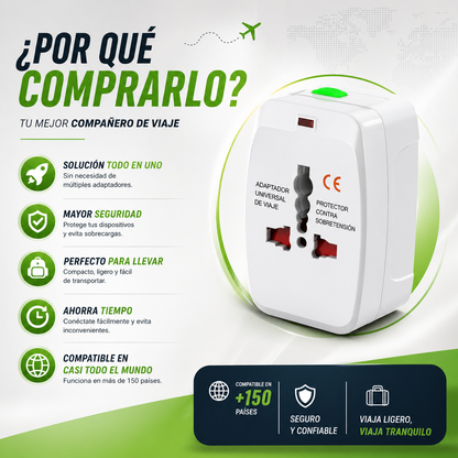 Adaptador Enchufe Universal Para Viajes