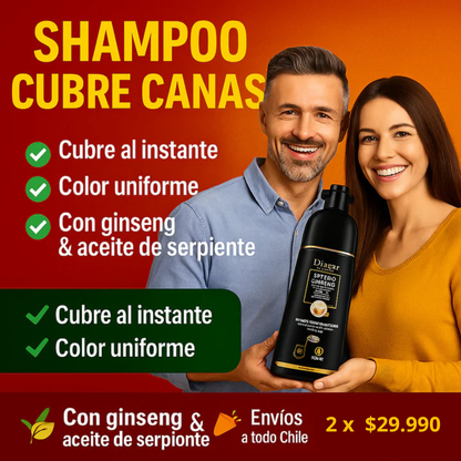 Shampoo Disaar® –Cubre canas y deja el cabello suave y brillante. ( Compra 2 por 29,990 CLP)