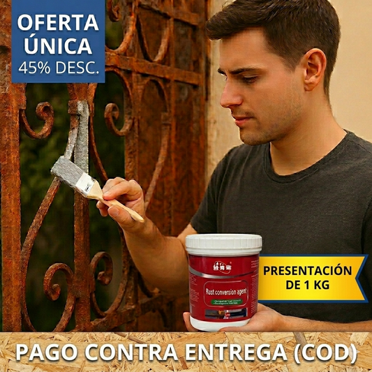 Pintura Antióxido 1kg - Elimina el Óxido Fácil - Recupera Metales en Solo Minutos