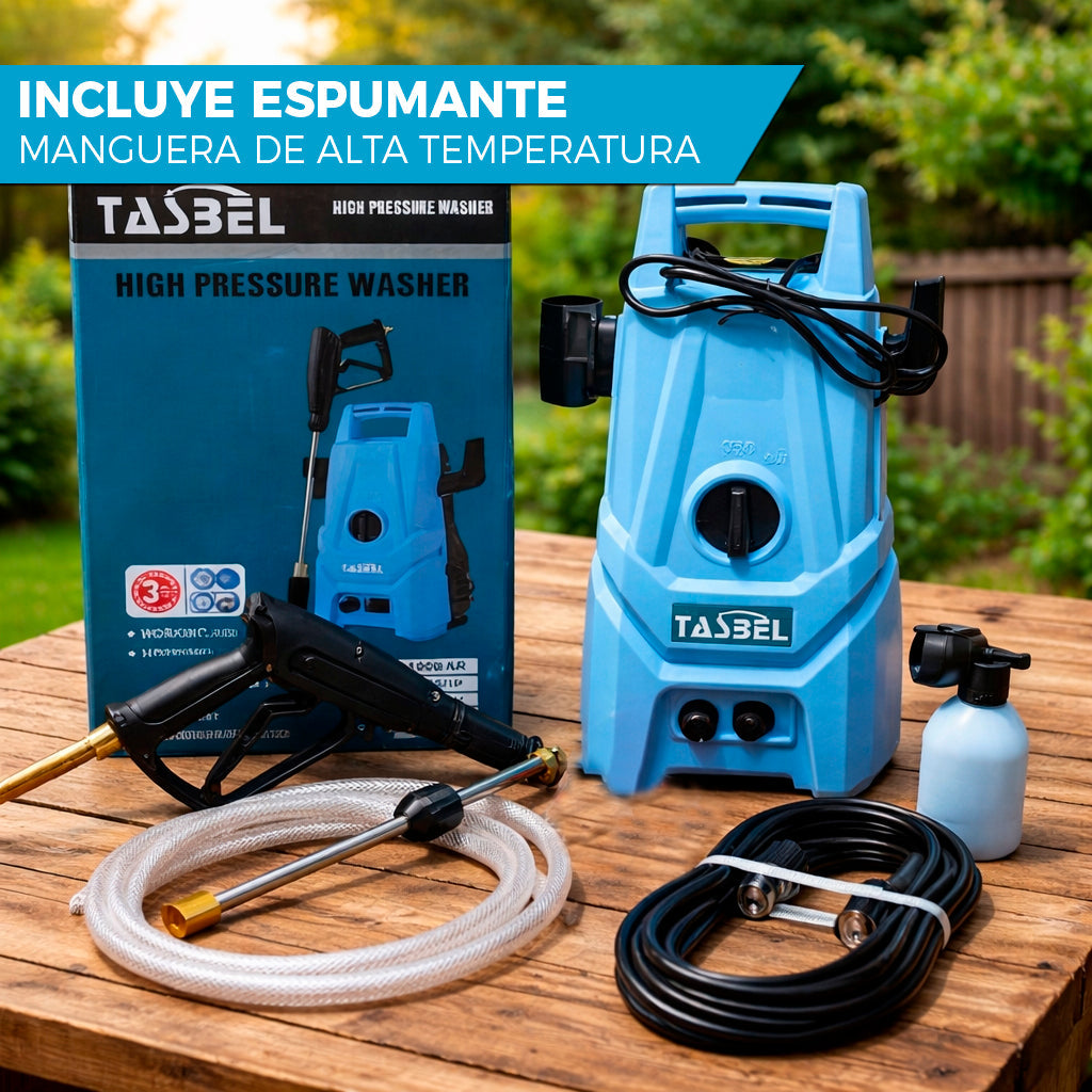 HIDROLAVADORA ELÉCTRICA DE ALTA PRESIÓN | TASBEL™ 1500W ⚡