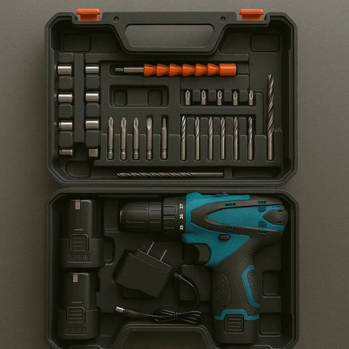 TALADRO 96V – KIT COMPLETO + 2 BATERÍAS DE REGALO