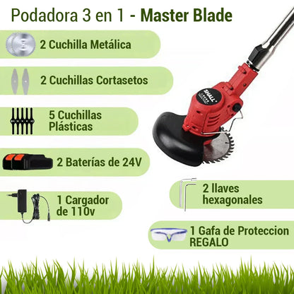 Guadañadora Podadora MasterBlade + Batería Extra.