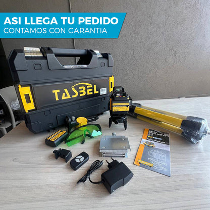 NIVEL LASER 16 LINEAS TASBEL™ | INCLUYE 2 BATERÍAS DE REGALO