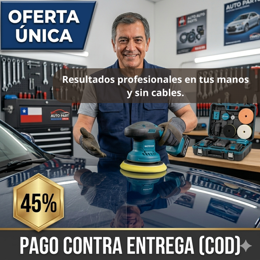 Pulidora Inalámbrica para Autos – Pule y Encera en Minutos – Brillo Profesional desde el Primer Uso