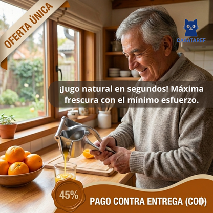 Exprimidor Manual Metálico – Extrae Jugo – Jugo fresco en minutos todos los días