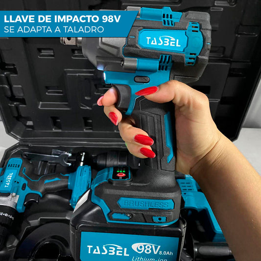 SET PROFESIONAL DE 3 HERRAMIENTAS TASBEL™  ⚡️ | LLAVE DE IMPACTO ESMERIL Y TALADRO