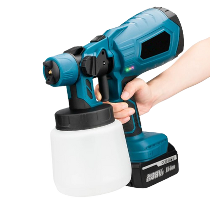 Pistola de pintura + 2 Baterías Litio 98V – Acabado profesional en minutos sin esfuerzo