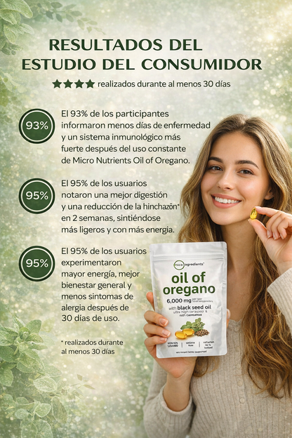 💫 ✨Aceite de orégano con aceite de semilla negra-60 cápsulas. Mejora tu salud💫 ✨+ ENVÍO GRATIS 🚚