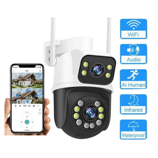 (COMPRA 1 y LLEVA 3) CAMARA DE SEGURIDAD X2-ROTACION 360°-90° PROMOCION CIERRE DE TIENDA - ENVIO GRATIS