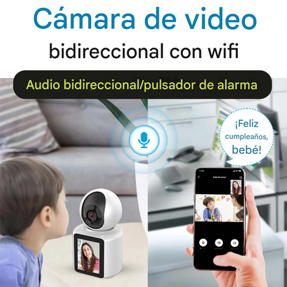Camara De Seguridad con Videollamada 4k Monitor Bebe