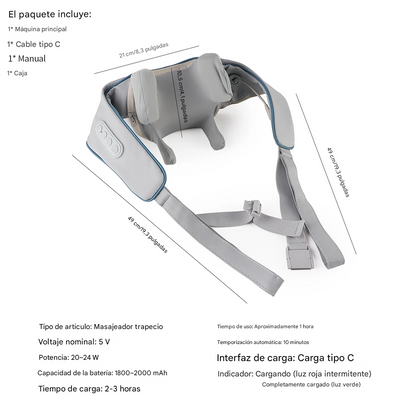 Masajeador Inalámbrico - Adiós al dolor de cuello y espalda